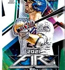 Discount 🤩 MLB Topps 2021 Fire ⚾ Baseball Trading Card RETAIL Pack [6 Cards] 👍