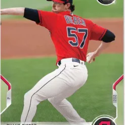 Discount 💯 Topps Now 2021 MLB Network Top 100 Shane Bieber Trading Card T-12 ⭐