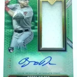 Best deal 🔔 Topps Boston Red Sox 2021 Triple Threads Bobby Dalbec Rookie Single Sports Card Jersey Patch Auto #20/50 [Emerald] 😍