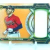 Cheap 😍 Topps Atlanta Braves 2021 Triple Threads Freddie Freeman Single Sports Card Jersey Patch #16/18 [Amber] 🎉