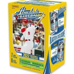 Deals ✔️ MLB Panini 2022 Absolute ⚾ Baseball Trading Card BLASTER Box [6 Packs, 1 Autograph OR Memorabilia Card] 👏