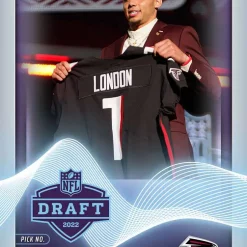 Outlet ✨ NFL Atlanta Falcons 2022 Instant Draft Night Football Drake London Trading Card #8 [Rookie Card] 😉
