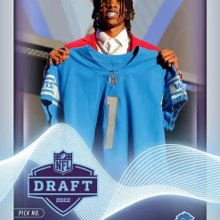 Best Pirce ✔️ NFL Detroit Lions 2022 Instant Draft Night Football Jameson Williams Trading Card #11 [Rookie Card] ⭐