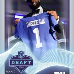 Discount ✨ NFL New York Giants 2022 Instant Draft Night Football Kayvon Thibodeaux Trading Card #5 [Rookie Card] 🌟