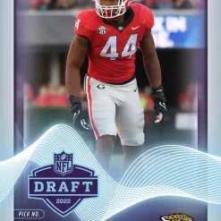 Flash Sale 😉 NFL Jacksonville Jaguars 2022 Instant Draft Night Football Travon Walker Trading Card #1 [Rookie Card] 🎁