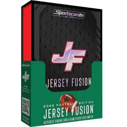 Top 10 ✨ Jersey Fusion 2022 Football Trading Card MINI Box [1 Game Used Swatch Card] (Pre-Order ships January) ❤️