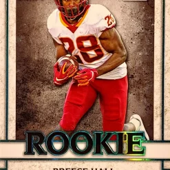 Best Pirce 🌟 NFL New York Jets 2022 Ultimate Draft Football Breece Hall 30/50 Trading Card #10 [Rookie] ✨
