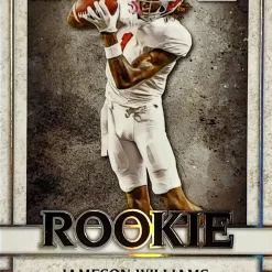 Coupon 🔥 NFL Leaf 2022 Ultimate Draft Football Jameson Williams 12/25 Trading Card #13 [Rookie] 😀