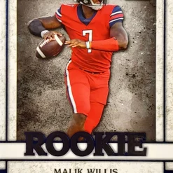 Best Sale 👏 NFL Leaf 2022 Ultimate Draft Football Malik Willis 69/75 Trading Card #14 [Rookie] ✨