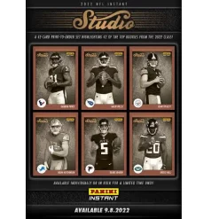 Best deal 🔔 NFL 2022 Instant Studio Football Trading Card Set [42 Rookie Cards] 🎁