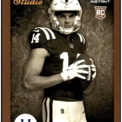 New 🧨 NFL 2022 Instant Studio Football Alec Pierce Trading Card S19 [Rookie Card] 😍
