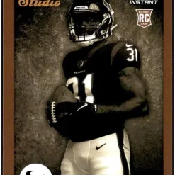 Hot Sale ⭐ NFL 2022 Instant Studio Football Dameon Pierce Trading Card S32 [Rookie Card] ⌛