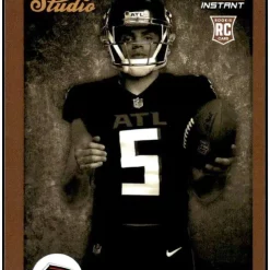 Brand new 💯 NFL 2022 Instant Studio Football Drake London Trading Card S4 [Rookie Card] 😉