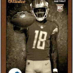 Promo 🧨 NFL 2022 Instant Studio Football Jameson Williams Trading Card S7 [Rookie Card] 😀