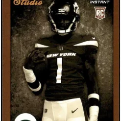 Brand new 🌟 NFL New York Jets 2022 Instant Studio Football Ahmad "Sauce" Gardner Trading Card S3 [Rookie Card] ⌛
