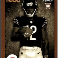 New 😉 NFL 2022 Instant Studio Football Velus Jones Jr Trading Card S23 [Rookie Card] ✔️