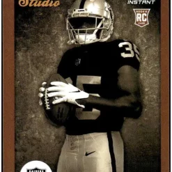 Best Sale 😀 NFL 2022 Instant Studio Football Zamir White Trading Card S33 [Rookie Card] 🎉