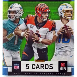 Top 10 😍 NFL Panini 2020 Chronicles Football Trading Card MEGA Box Pack [5 Cards] ⭐