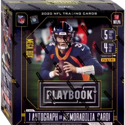 Cheap ⌛ NFL Panini 2020 Playbook Football Trading Card MEGA Box [4 Packs, 1 Autograph OR Memorabilia Card] 💯