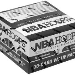 Buy 🔔 NBA Panini 2021-22 Hoops 🏀 Basketball Trading Card VALUE Box [12 Packs] 🎁