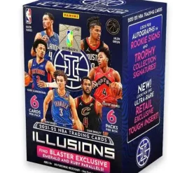 Wholesale 🥰 NBA Panini 2021-22 Illusions 🏀 Basketball Trading Card BLASTER Box [6 Packs] 🎁