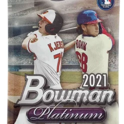 Promo 😉 MLB Topps 2021 Bowman Platinum ⚾ Baseball Trading Card Blaster Pack [4 Cards] 🔔