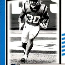 Hot Sale 🧨 NFL 2021 Instant Football Black & White Rookies Chuba Hubbard Trading Card BW31 [1 of 2728] 😀