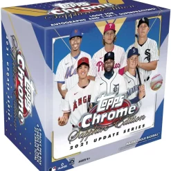 Best Sale 💯 MLB Topps 2021 Chrome Update SAPPHIRE EDITION ⚾ Baseball Trading Card Box [8 Packs] 👍
