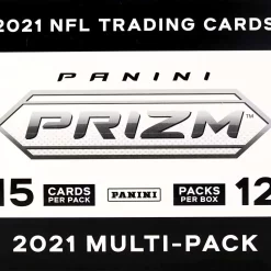 Outlet 🔔 NFL Panini 2021 Prizm Football Trading Card CELLO (Multi-Pack) Box [12 Packs] ⌛