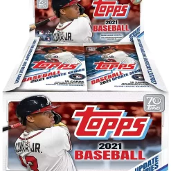 Buy 😍 MLB Topps 2021 Update ⚾ Baseball Trading Card RETAIL Box [24 Packs] 👏