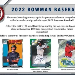 Cheap ⌛ MLB Topps 2022 Bowman ⚾ Baseball Trading Card FAT Pack [9 Bowman Base Cards + 10 Prospects] 🎉