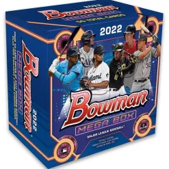 New 🧨 MLB Topps 2022 Bowman ⚾ Baseball Trading Card MEGA Box [4 Packs PLUS 2 Chrome Packs] 👍