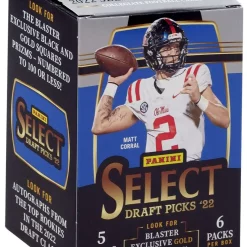Coupon ✨ NFL Panini 2022 Select Draft Picks Football Trading Card BLASTER Box [6 Packs] 🧨