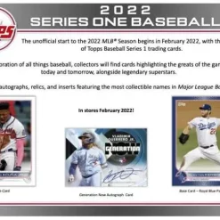 Best Sale 😉 MLB Topps 2022 Series 1 ⚾ Baseball Trading Card RETAIL Box [24 Packs] 😍 -Sports Cards Shop 22s1mlbretailbox inset3