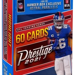 Best deal 💯 NFL Panini 2021 Prestige Football Trading Card HANGER Box [60 Cards, Astral Parallels] 💯