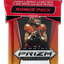 Discount ✔️ NFL Panini 2021 Prizm Draft Picks Football Trading Card CELLO Pack [15 Cards] 😍