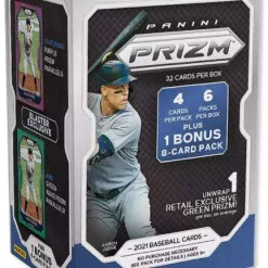 Top 10 😍 MLB Panini 2021 Prizm ⚾ Baseball Trading Card BLASTER Box [6 Packs + 1 Bonus Pack] ✔️
