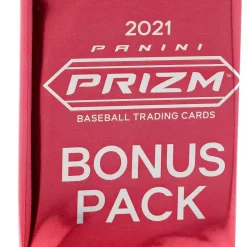 Hot Sale 🛒 MLB Panini 2021 Prizm ⚾ Baseball Trading Card MEGA BONUS Pack [12 Cards] 🔔