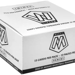 Buy 😉 NBA Panini 2020-21 Prizm Mosaic 🏀 Basketball Trading Card CELLO Box [12 Packs] 🔥