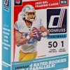 Promo 😉 NFL Panini 2021 Donruss Football Trading Card HANGER Box [50 Cards, 4 Rated Rookies & 4 Parallels] 🛒