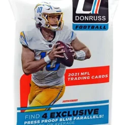 Cheapest 🔥 NFL Panini 2021 Donruss Football Trading Card VALUE Pack [30 Cards] 🛒