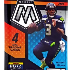 Promo 🎉 NFL Panini 2021 Mosaic Football Trading Card BLASTER Pack [4 Cards] 💯