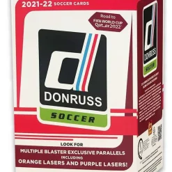 Coupon ⭐ MLS 2021-22 Donruss Soccer Trading Card BLASTER Box [11 Packs, Orange & Purple Lazers] 😀