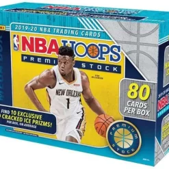 Cheapest 🧨 NBA Panini 2019-20 Hoops Premium Stock 🏀 Basketball Exclusive Trading Card MEGA Box [10 Packs, 10 RED Cracked Ice Prizms] 🥰