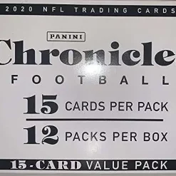 Discount 🥰 NFL Panini 2020 Chronicles Football Trading Card VALUE Box [12 Packs] 😀