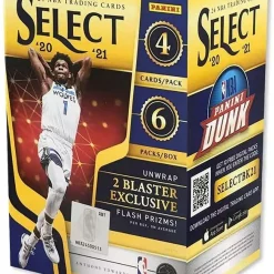 Outlet 😍 NBA Panini 2020-21 Select 🏀 Basketball Trading Card BLASTER Box [6 Packs] 💯