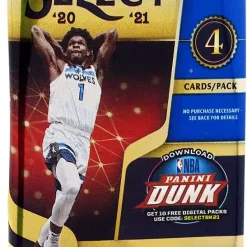 Flash Sale 👍 NBA Panini 2020-21 Select 🏀 Basketball Trading Card BLASTER Pack [4 Cards] 😉