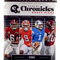 Discount 🧨 NFL Panini 2021 Chronicles Draft Picks Football Trading Card VALUE Pack [15 Cards] 💯