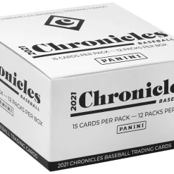 Deals ✨ MLB Panini 2021 Chronicles ⚾ Baseball Trading Card VALUE Box [12 Packs] ✔️