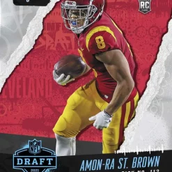 Top 10 🥰 NFL Detroit Lions 2021 Instant Draft Night Football Amon-Ra St. Brown Trading Card #32 [/802] 🛒